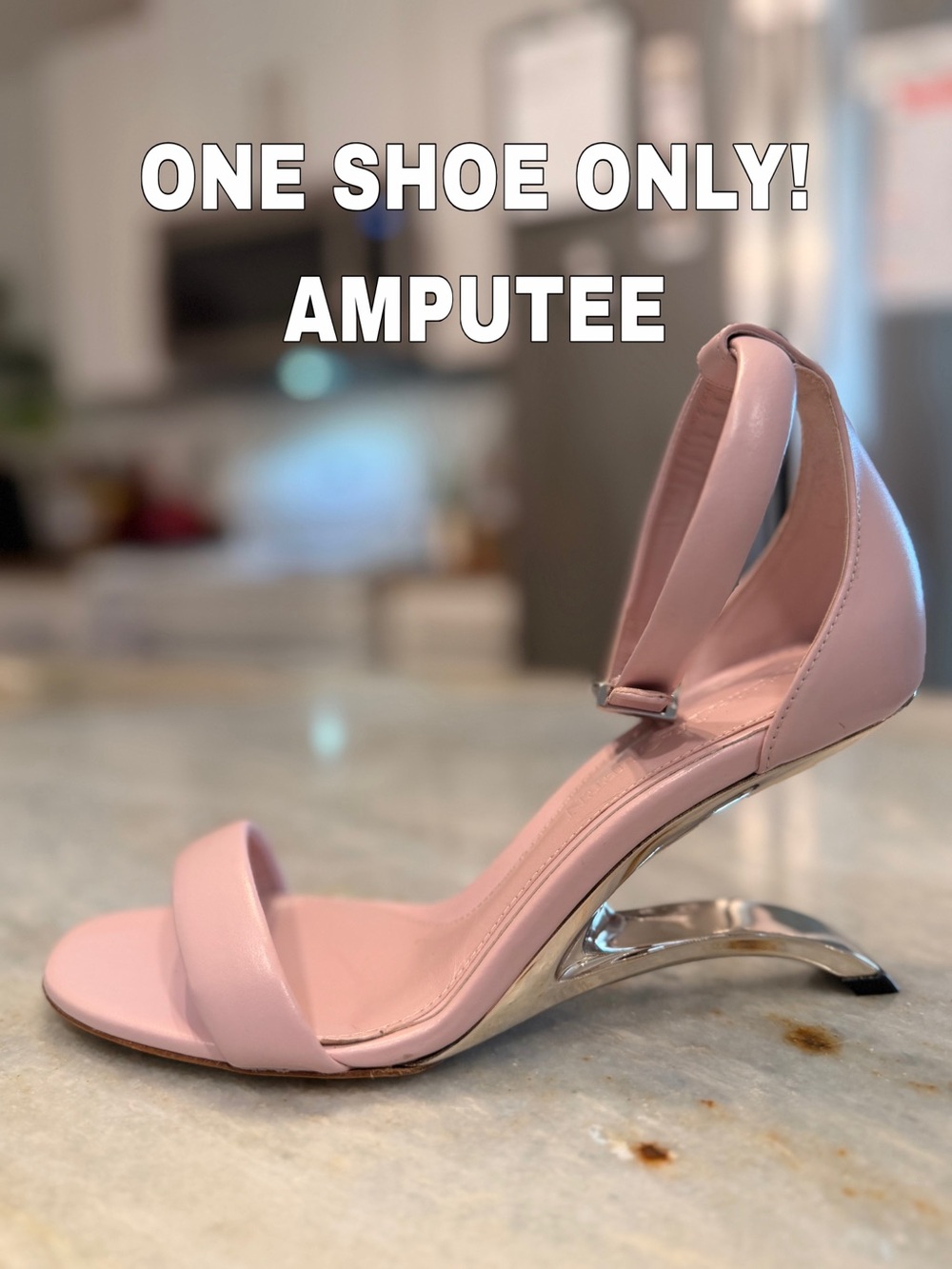 Alexander McQueen Arc Metal-Heel Leather Sandal